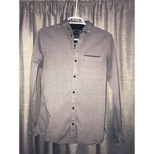 Armani Exchange S Slim Fit Long Sleeve Shirt